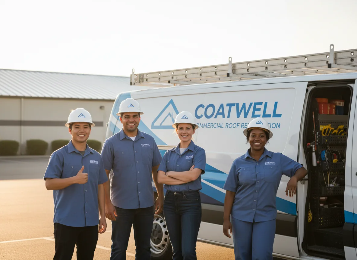 Commercial roof coating company in Elkville, IL